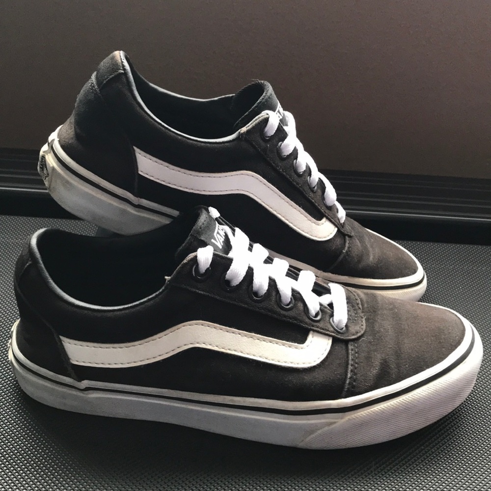 Black and white Vans
